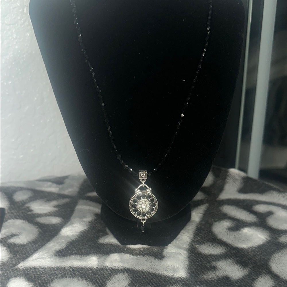 Brighton Black and Silver reversible Necklace